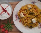 A picture of step 7 of Veg paneer pulav.