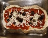 A picture of step 2 of Funtime Pizza with the Grandkids.