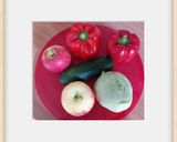 Une image de l'étape 1 de Légumes crus au jambon blanc.