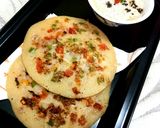A picture of step 6 of Rava Uttapam.
