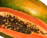 A picture of step 1 of Sweet Papaya Milkshake.
