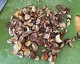 A picture of step 5 of Vegan Mushroom and Chestnut Stuffing.
