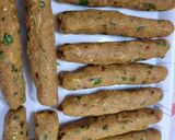A picture of step 4 of Grill Chicken seekh kabab 😋😋.