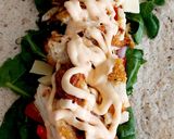A picture of step 4 of My Southern fried Chicken Wrap 😃.