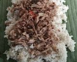 Foto langkah ke 4 dari resep Nasi Bakar isi Ikan Tongkol sambalado.
