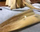 A picture of step 7 of Pineapple Tamales Sonora Style.