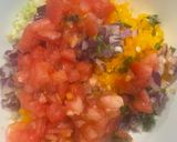 A picture of step 1 of Rainbow sauce 🌈.