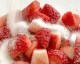 A picture of step 3 of Homemade Strawberry Syrup | Sweet Happiness.