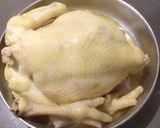 A picture of step 1 of Steam Fresh Whole Chicken.