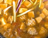 Hình bước làm 3 của món Bún riêu cua ngày mưa Đà lạt