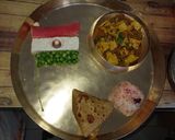 A picture of step 4 of Tofu-matar gravy.
