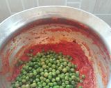 A picture of step 5 of Mushroom peas masala.