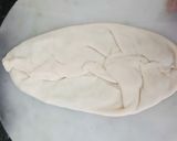 A picture of step 5 of Jingalov hats Armenian herb stuffed flatbread .