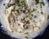 A picture of step 2 of Chapati Omelette.