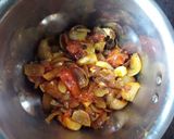 A picture of step 5 of Kadayi paneer.