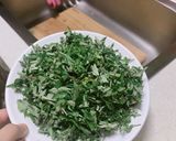 Hình bước làm 3 của món Cháo tim gà lá ngải cứu 🍵🍵