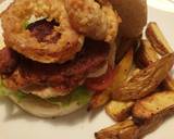 Chicken burger with beer battered onion & Cajun wedges recipe step 3 photo