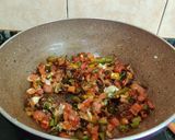 A picture of step 10 of Indian Style Veggies Pasta.