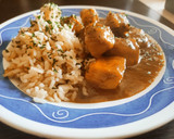 Foto del paso 8 de la receta: Pechugas de pollo al curry, yakiniku y leche de coco con arroz