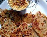 A picture of step 4 of Veggies Parathas.