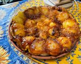 Une image de l'étape 10 de Tarte renversée façon tatin aux pommes, abricots et caramel.