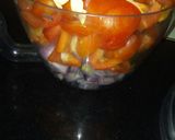 A picture of step 1 of Capsicum sauce.