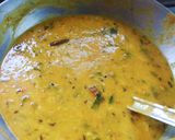 A picture of step 13 of Dal Palak.