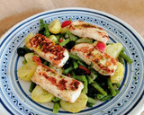 Foto del paso 11 de la receta: Ensalada templada de patata, judías y Halloumi