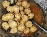 Foto langkah ke 6 dari resep Bola - Bola Tempe Pedas Manis.