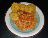 Foto del paso 5 de la receta: Espaguetis con camarones y chuletas 🇩🇴🇩🇴🇩🇴