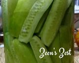 A picture of step 3 of Pickled Snacking Cucumbers.