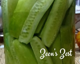 A picture of step 3 of Pickled Snacking Cucumbers.