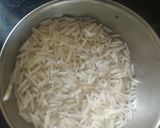 A picture of step 1 of Rice coconut kheer.