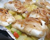 Foto del paso 3 de la receta Bacalao con cebolla caramelizada al horno