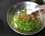A picture of step 3 of Aloo Ke pakoray.
