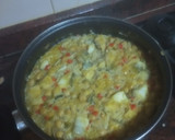 Foto del paso 2 de la receta: Arroz con bacalao, almejas y garbanzos