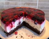 Erdei gyümölcsös tejberizs torta 🫐🍓🍰 recept fázis 10 fotója