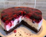 Erdei gyümölcsös tejberizs torta 🫐🍓🍰 recept fázis 10 fotója