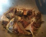 A picture of step 3 of Moong Dal with Hilsa fish.