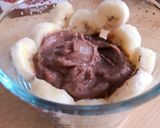 Hình bước làm 3 của món 💚 Pudding Chuối Ca Cao Phủ Chocolate Bào