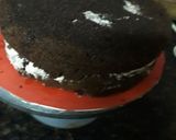 A picture of step 2 of Kitty cake.