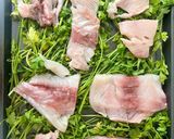 Foto del paso 2 de la receta: Corvina al horno con camote y espárragos