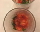 A picture of step 1 of Strawberry and ginger beer cocktail.