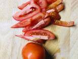 Sườn non rim xào hành tây và cà chua bước làm 3 hình