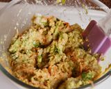 A picture of step 4 of Moong Dal Veggie Pancakes.