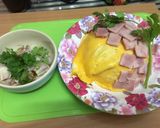 รูปขั้นตอนการทำที่ 9 ของ ข้าวไข่ข้นแฮม & หอมแดงน้ำปลาพริก