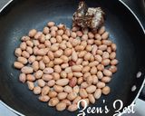 A picture of step 1 of Curry Leaves and Roasted Gram Chutney for Dosas/Idlis.