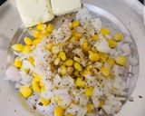 A picture of step 2 of Corn cheese sandwich.