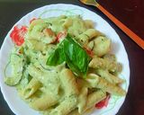 A picture of step 3 of Pasta in zucchini sauce.