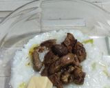 Foto langkah ke 5 dari resep Menu MPASI 6+ Bubur Hati Ayam Labu Siam.